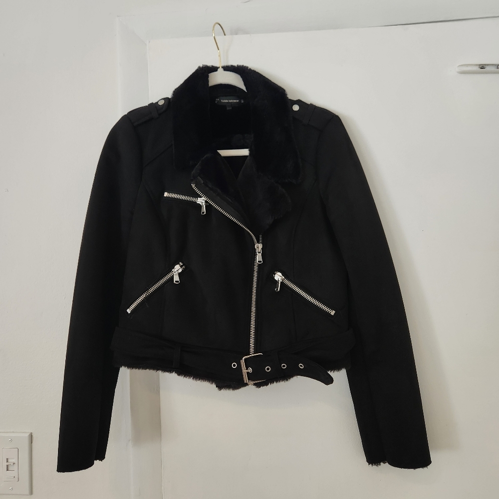 Women's Black Biker Jacket